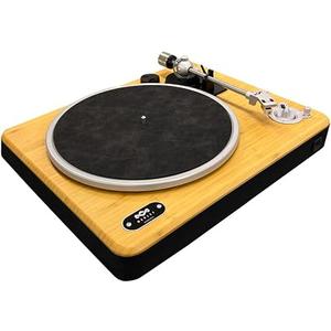 House of Marley Stir It Up Wireless 2 Turntable - Bluetooth Record Player, 2-Speed Sustainably Made Vinyl Player, Turntables for Vinyl Records with Audio Technica Cartridge & Built-in Pre-Amp, Bamboo