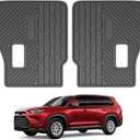Kick Mat Fit for 2024-2025 Toyota Grand Highlander, TPE Cargo Liner All Weather Backrest Mat for Grand Highlander 7 Seats Accessories(Not fit Highlander)