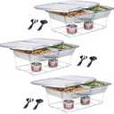 Sterno Disposable Chafing Dish Buffet Set, 5-Hour Food Warmers for Parties, Catering Supplies, Complete Buffet Set, Warming Trays (30pcs)