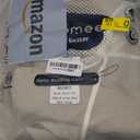 MooMee Bedding Duvet Cover Set 100% Washed Cotton Linen Like Textured Breathable Durable Soft Comfy (Heathered Tannish Linen Grey, Twin 68"x90")