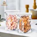 100 Pack Mylar Bags for 6x9 Stand Up Food Storage and Resealable Bags for Small Business Packaging Supplies Great for Party Favor Food Storage Bags