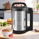 Homtone 1.6L Soup Maker, Soup Making Machine with Smooth & Chunky Settings, Black