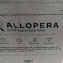 ALLOPERA Pregnancy Pillow, Full Body 57 Inch Maternity Pillow with Removable Washable Cover - Sleep Support for Legs, Back, Neck, Shoulder, HIPS, Belly for Pregnent Women, Black Grey Velvet Cover