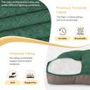 Non-Slip Chair Cushions for Dining Chairs Set of 4 Thick Kitchen Chair Pads Dining Room Seat Cushion with Ties 16" x 16" x 4" Dark Green