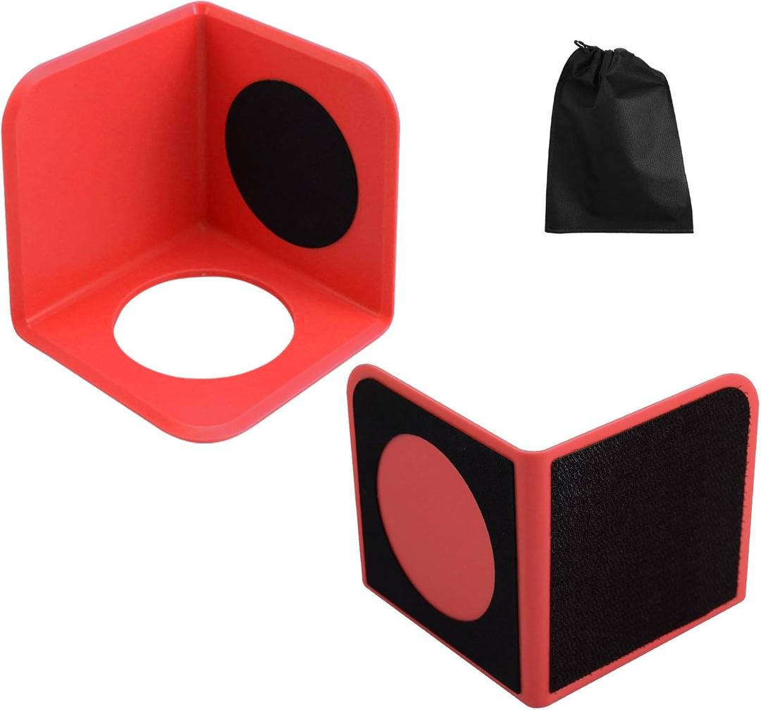 RULLINE Red Trunk Organizer Blocks with Storage Bag  Car Cargo Organizer, adjustable Dividers, Dual Grip Pads, Hook-and-Loop Press Fixing  Fits SUV/Sedan/Truck  Foldable