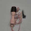 LANDOT Hair Blow Dryer Brush: One-Step Hot Air Brush with 60mm Oval Barrel - 4 in 1 HairDryer Styler and Volumizer for Drying Straightening Curling Volumizing Hair Fight Frizz and Add Volume (Pink + Rose Gold)