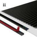 20Pack Tile Edge Trim,12''x0.4'' Peel and Stick Aluminum Backsplash Trim,Self Adhesive Decorative Marble Tile Liner,Matte Black