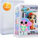 8-Pack Hard Acrylic Funko Pop Protector Display Case (4"), Stackable Display Case, Crystal Clear, 2.5mm Thick, Made in USA by Gary Plastic Packaging