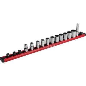 Mechanic's Time Savers Lock-A-Socket Tool Organizer: Magnetic Locking Socket Rack, 1/2" Drive Sockets