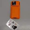 SSLOTSCASE for iPhone 17 Pro Case with Card Holder & Camera Stand & Kickstand & Slide Camera Lens Cover & Wallet, Military-Grade Heavy Duty Men Women Phone Case Cover for iPhone 17 Pro 6.3'', Orange