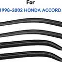 Window Visors Rain Guards for 1998 1999 2000 2001 2002 Honda Accord, Out-Channel Window Vent Wind Deflectors Visors Shades for 98-02 Accord Sedan