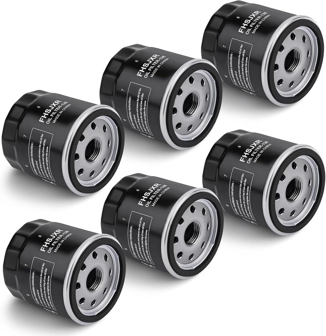 49065-0724 Oil Filter 49065-7010 AM107423 for kawasaki FX850V FX801V FJ180V FH381-721V FH601-770D FX751-FX1000V Models,Club Car 1016467 S-tens 120-634 49065-2071 Engine Oil Filter, Pack of 6