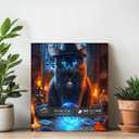 Halloween Puzzles for Adults 1000 PiecesPICKFORU Horror Cat Jigsaw Puzzles Ghost Tarot, Impossible Mysterious Kitten Theme as Home Wall Art