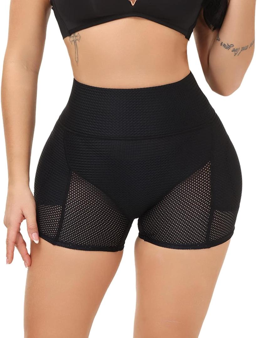Women's Hip Pads Shapewear Padded Underwear Shaping Thigh Shorts Dip Enhancer Butt Lifter (0-2)