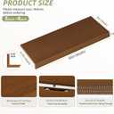 Wire Shelf Covers,40" W x 16" D,4pcs,Walnut