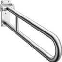 Toilet Grab Bar, Flip Up Foldable Bathroom Safety Handrail, Wall Mounted 304 Stainless Steel Support Rail for Elderly Seniors Handicap Toilet Assistance（30inch）