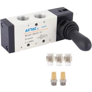 Hand Lever Valve AirTAC 4H310-10 3/8"PT 5/2 Way Manual Control Direct Acting Type Pneumatic Air