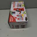 Geedel Rotary Cheese Grater Cheese Shredder - Upgraded 5-in-1 Cheese Grater with Handle and Strong Suction Base, Multi-purpose Vegetable Slicer Ice Shaver Nuts Grinder for Ice, Vegetables, Fruit, Nuts (Black Blue)