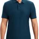 SAMERM Golf Shirts for Men Dry Fit Short Sleeve Mens Golf Shirt Performance Moisture Wicking Polo Shirts for Men (M)