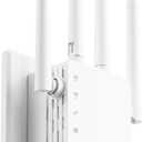 BREGINE 13888 Sq.Ft Range WiFi Extender Signal Booster Dual Band 5GHz/2.4GHz, 150-Device Compatibility, Simple Installation, WiFi Extender, WiFi Repeater