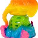 2 x Seasons 5.25" Rainbow Elephant Skeleton Halloween Decoration for Crazy Bonez Animal Skeleton Line