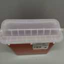 Oakridge Products Sharps Container for Home Use and Professional 5 Quart (1-Pack), Biohazard Needle and Syringe Disposal, Horizontal Drop Style Lid with levers, CDC Certified