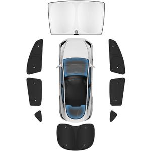 8PCS Windshield Sunshade for Tesla Model 3 (2017-2025), Front & Rear Side Window Privacy Sun Shade Privacy Cover Sun Visor Thermal Insulated Model 3 Accessories