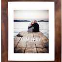 Malden Walnut Floating Glass Picture Frame 11 x 14