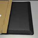 Ophanie Kitchen Mats for Floor, 3/4 inch Thick, 20x32 Anti Fatigue Cushioned Mat, Kitchen Rugs, Waterproof, Comfort Ergonomic Standing Mat for Office, Home, Sink, Black Non-Slip Ridged Bottom