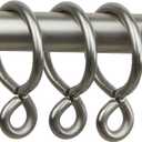 Rod Desyne 10 Count Eyelet Curtain Rings, 1-Inch, Satin Nickel