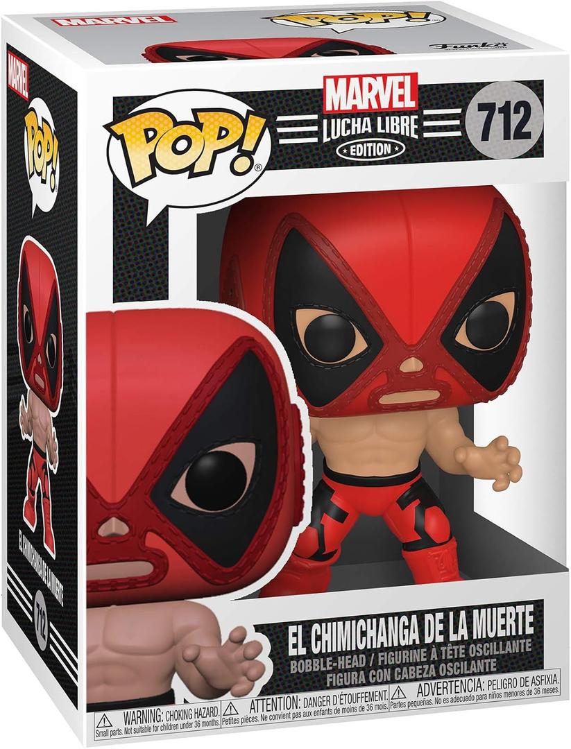 Funko POP Marvel: Luchadores - Deadpool, Multicolor, Standard (1 Count (Pack of 1))