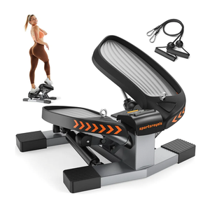 Sportsroyals Stair Stepper for Exercises-Twist Stepper with Resistance Bands and 330lbs Weight Capacity