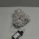 Holiday Essence 100 Icicle Lights, Clear Bulbs, Professional Grade for Indoor & Outdoor Use, Soft Bright White Bulbs with White Wire, UL listed.