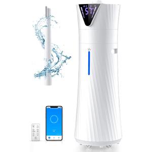 Smart Humidifier Large Room for 2000 sq ft, 17L/4.5Gal Humidifiers for Bedroom with Wi-Fi App & Remote Control, Ultrasonic Cool Mist Large Humidifiers for Home with Essential Oil Box, 3 Speed (White)