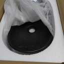 Bowl Sinks For Bathrooms 17" x 11" Oval Black Vessel Sink Modern Boat Shape Artistic Basin Bathroom Vessel Sink Above Counter Porcelain Ceramic Black Small Deep Vessel Sink