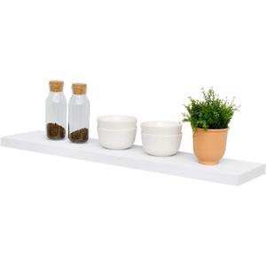 WELLAND Simons Floating Wall Shelf Ledge Shelves(36-inch, White)