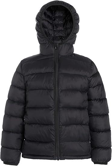 Hooded Puffer Jackets for Girls Lightweight and Packable Autumn a Winter Coat. 7-8Kids