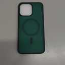 SUPFINE Magnetic for iPhone 14 Pro Max Case(Compatible with MagSafe)(Military Grade Drop Protection) Slim Translucent Matte Shockproof with Anti-Fingerprint Phone Case,Forest Green