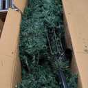 Árbol de Navidad artificial de PVC de 6 pies con soporte para temporada de vacaciones para interiores y exteriores, verde