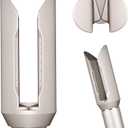 Chivixe Hair Smooth Attachment for Shark Flexstyle, Gentle Airflow Smooth Nozzle for Shark Flex Style HD400 Series, Hair Straightener Styling from Curly Coily Wet to Straight Smooth Sleek Shiny Hair