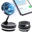 Pack of 2 JanFeel Vacuum Magnetic Phone Holder for Car, 360° Rotating Car Phone Mount with Suction Cup, Magsafe Cellphone Holder Stand Bracket for iPhone, Mobile Car Accessories for Dashboard & Windshield