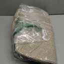 OIAHOMY 75L Large Woven Cotton Rope Storage Basket with Handle for Organizing Blanket and Toys for Living Room, Nursery, Brown Variegated 22”x17”x12”