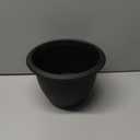 The HC Companies Sevilla Flower Planters - Outdoor & Indoor Planter - Round Self Watering Plant Pots for Herbs & More (9, Black, Pack of 1)