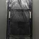 Urackify 3 Step Ladder, Portable Folding Ladder for Multi-Purpose, Home, Kitchen, Heavy Sturdy Steel Step Stool with Handrail, Anti-Slip Wide Pedals, Safe-Lock Design, Pass 500lbs Load Testing, Black