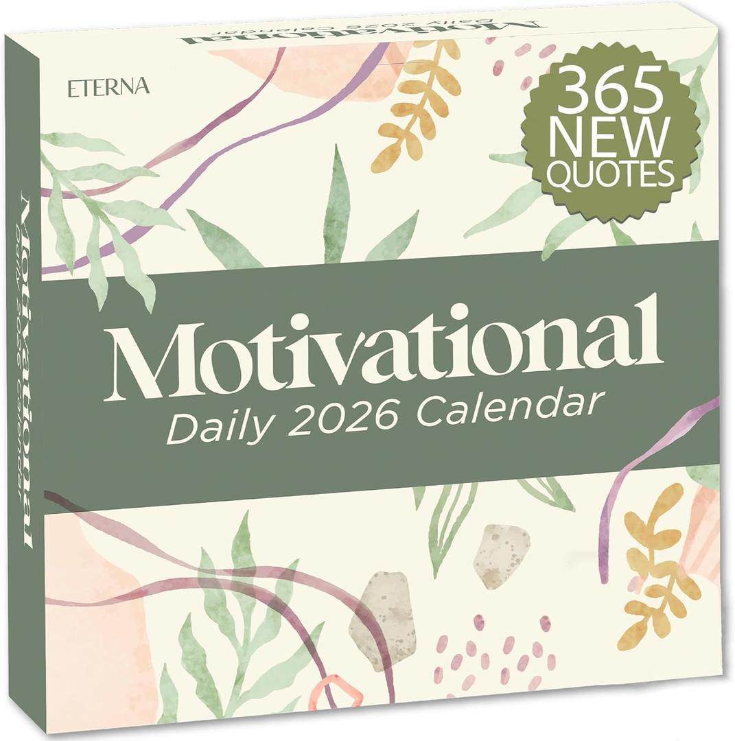 6 x 2026 Motivational Calendar | Includes 365 Positive Quotes and Affirmations, Enjoy a Whole Year of Inspirational Quotes, Phrases & Affirmations for Success, Happiness & Personal Growth