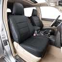 EKR 4runner Seat Covers Full Set 5 Seats 2010-2024,Car Seat Cover for Toyota 4 Runner,Leather Seat Covers for Cars SUV,Automotive Seat Covers,Car Seat Protector Cushion Waterproof(Black)