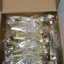 Skyygemm 12 Pcs Table Number Holders 3 Inch Place Card Holder with Alligator Clip Metal Table Card Holders Table Number Stands Table Sign Holders for Photos, Food Signs, Birthdays, Weddings (Gold)