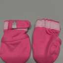 HAPIU Baby No Scratch Mittens Stay On, 100% Cotton Breathable, Adjustable Infant Gloves for Boys Girls, Newborn - 12 M (3-6 Months, Full Blush & roes & cloud)