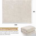 Pauwer 8x10 Washable Area Rugs for Living Room Modern Beige Solid Color Soft Fluffy Rugs for Bedroom Non Slip Boho Accent Indoor Mat Floor Carpet Cover for Kids Room Dining Room Kitchen Office