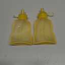 haakaa Pouch Reusable Baby Food Pouch, Reusable Pouches for Toddlers Kids Squeezable Pouch, Washable Freezer - Make Homemade Organic Food for Babies/Toddlers, 4oz, 2 Pack (Yellow)